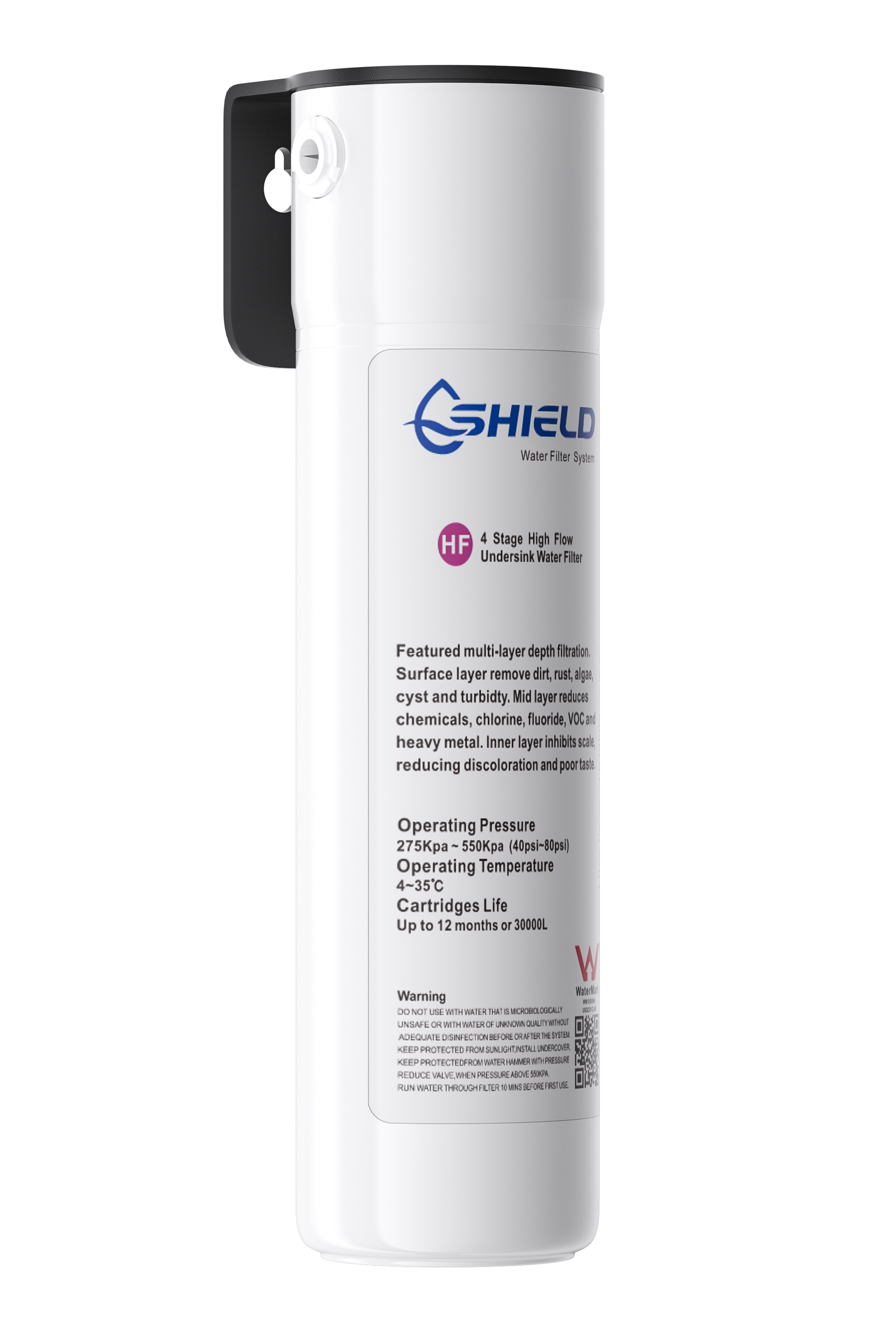 High-Flow 4 Stage Undersink Water Filter System for Mixer Tap – WaterMark Certified, Compact Design, Easy Installation - Shield Water Filter