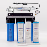 Whole House Water Filter System 3 Stage 10" x 3" Ultraviolet UV Sterilizer 30LPM UV-25