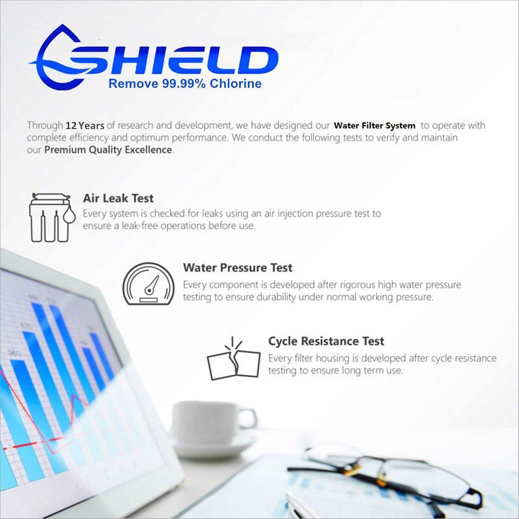 Shield 2 Stages Quick Change Water Filter System Replacement Cartridges