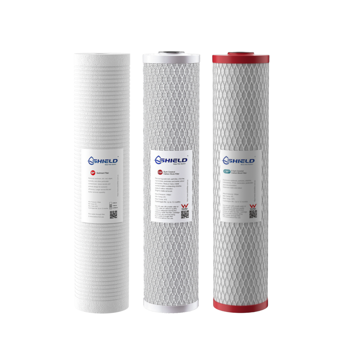 20” x 4.5” Whole House Water Filter System | Chloramine PFAS Removal |Wall Mount | WaterMark Certified - Shield Water Filter