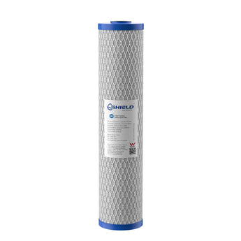 0.5 Micron Coconut Carbon Block Water Filter Cartridge | 20” x 4.5” Universal Replacement for Whole House Filtration Systems