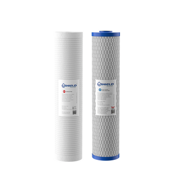 20” x 4.5” Big Blue Whole House Water Filter Sediment Carbon Cartridge | 5-0.5 Micron | Replacement for Town Water