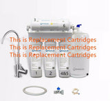 Shield 6 Stages Alkaline Reverse Osmosis Water Filter System Replacement Pack