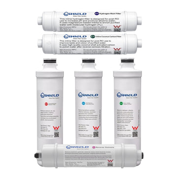 Shield 7 Stages Hydrogen Alkaline Reverse Osmosis Water Filter System Replacement Pack - Shield Water Filter