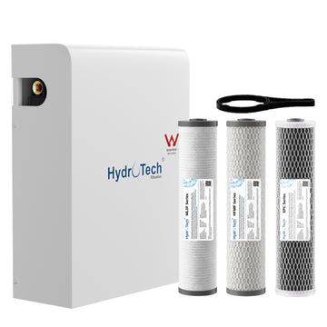 20" x 4.5" Triple Whole House Tank Water Filter System | WaterMark Certified | Remove Bacteria Viruses Heavy Metal Fluoride PFAS