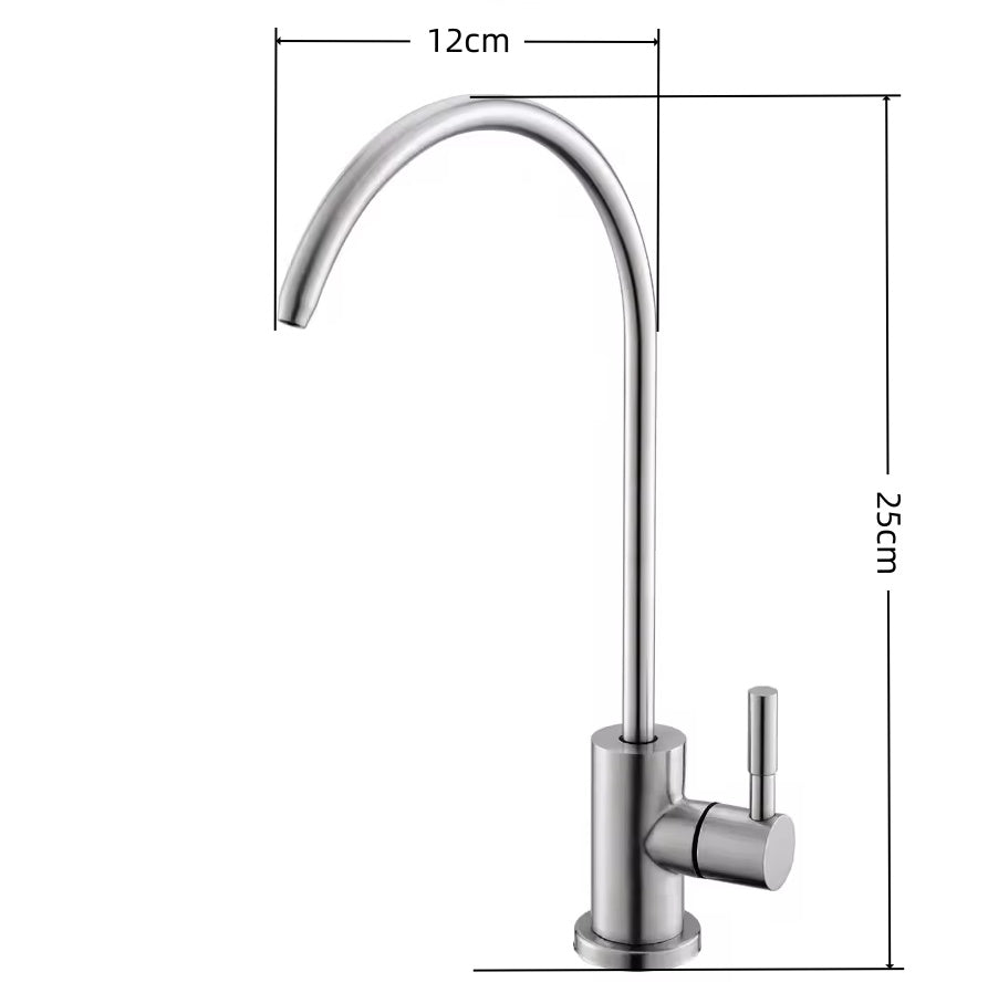 Premium Stainless Steel Water Filter Tap RO Drinking Ceramic Disc Fauce  Lead Free - Shield Water Filter