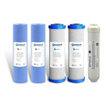 Shield 3 Stages Alkaline Undersink Water Filter System Replacement Cartridges