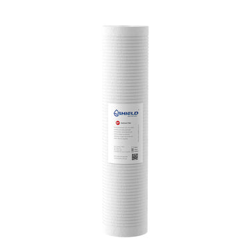1 Micron Polyspun Sediment Water Filter Cartridge | 20” x 4.5” Big Blue Universal Replacement for Whole House Filter - Shield Water Filter