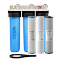 20” x 4.5” Whole House Triple Scale Removal Water Filter System | WaterMark Certified | 3-Stage Wall Mount | Ideal for Heavy Sediment & Hard Water - Shield Water Filter