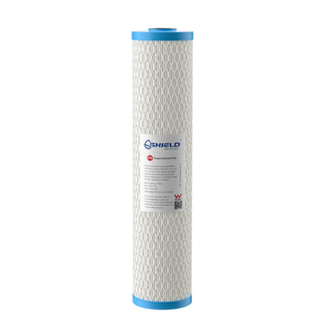 5 Micron Washable Pleated Sediment Water Filter Cartridge | 20” x 4.5” Big Blue Universal Replacement for Whole House Filter - Shield Water Filter