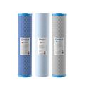 20” x 4.5” Whole House Triple Big Blue Water Filter System Antibacterial Cartridges | WaterMark Certified | 3-Stage Wall Mount | Ideal for Tank Water - Shield Water Filter