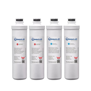 Shield 2-Stage Quick Change Water Filter System Replacement Cartridges | 2-Year Pack - Shield Water Filter
