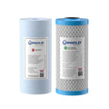 10” x 4.5” Whole House Twin Water Filter System Antibacterial Cartridges | WaterMark Certified | 2-Stage Wall Mount | Ideal for Tank Water - Shield Water Filter