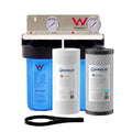 10” x 4.5” Whole House Twin Water Filter System Limescale Removal | 2-Stage Wall Mount | WaterMark Certified | Ideal for Hard Water WA SA Perth - Shield Water Filter