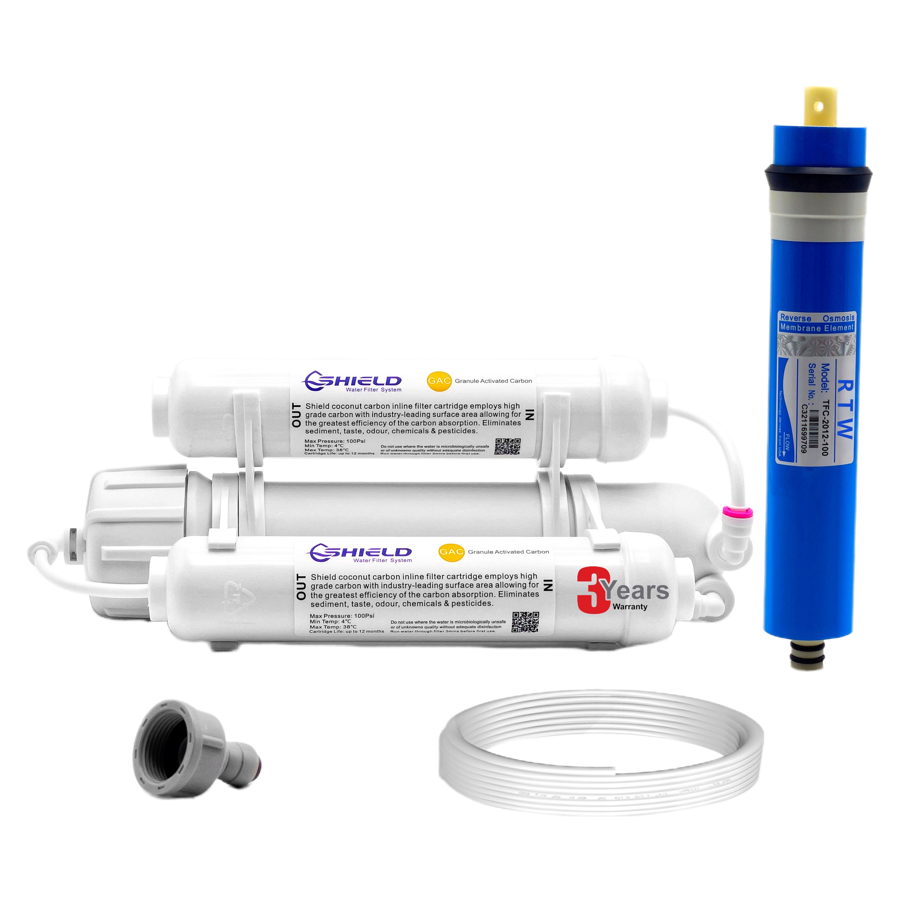 100GPD Portable RO Water Filter System | 380LPD Output | Fluoride Lead
