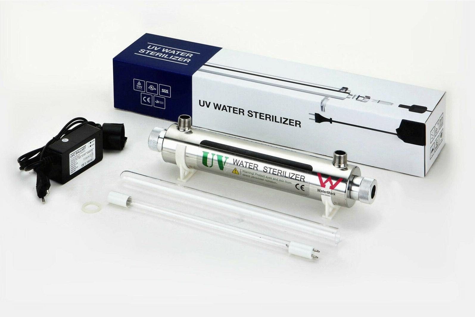 12LPM Ultraviolet Sterilizer Stainless Undersink Water Filter System UV-12W - Shield Water Filter