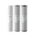20” x 4.5” Whole House Triple Limescale Removal Water Filter System | WaterMark Certified | 3-Stage Wall Mount | Ideal for Heavy Sediment Hard Water - Shield Water Filter