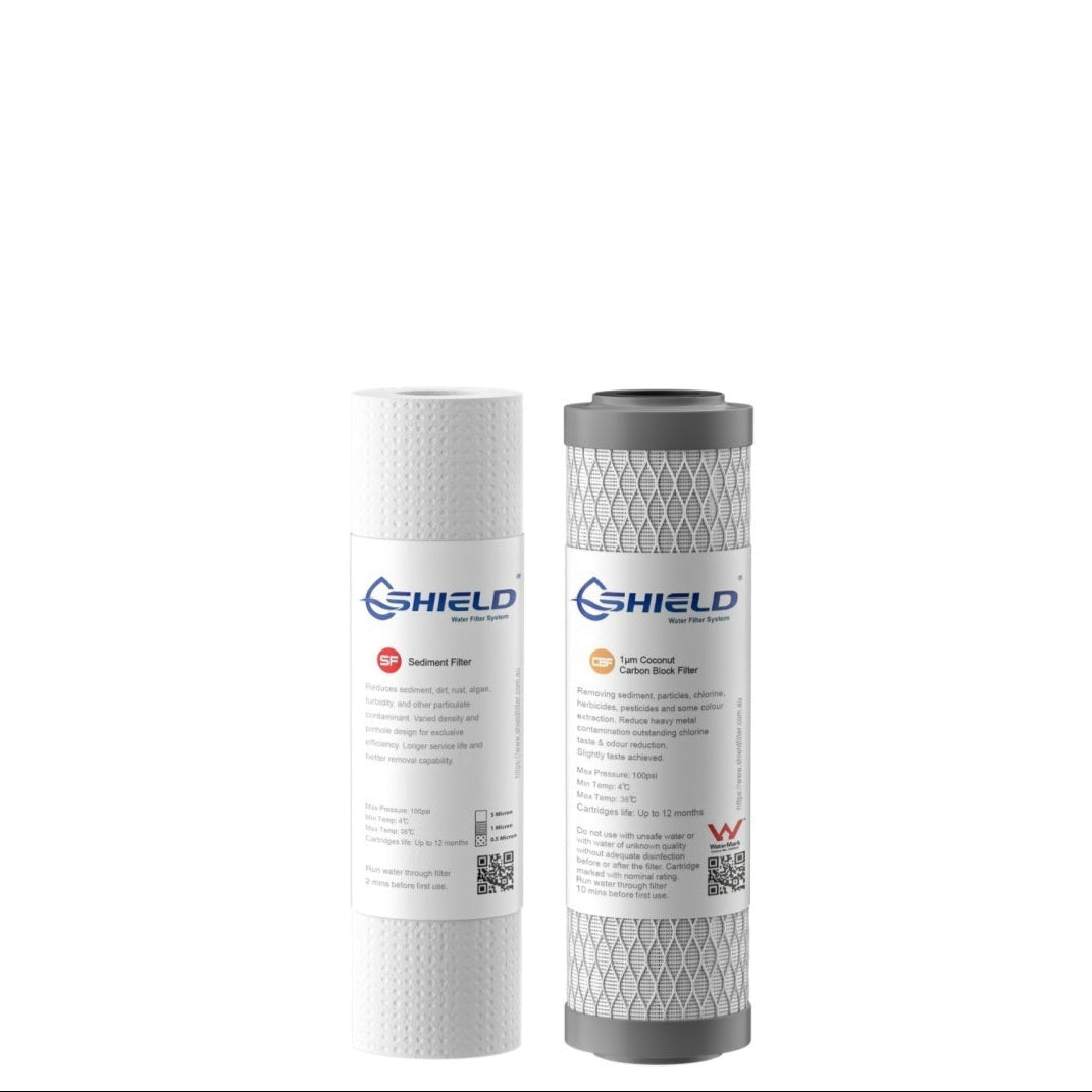 Shield Wall Mount Reverse Osmosis Water Filter System RO Replacement Cartridges - Shield Water Filter