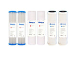 3 Stage Water Filter Replacement Pack 10" Triple (Washable Long Life Cartridge)