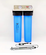 Whole House Water Filter System 20" x 4.5" Gauge Ultraviolet UV Sterilizer Nano Silver - Shield Water Filter