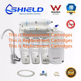 Shield 7 Stages Alkaline Reverse Osmosis Water Filter System Replacement Pack - Shield Water Filter
