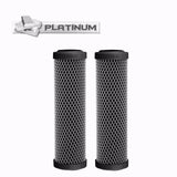 SILVER IMPREGNATED Carbon Block Water Filter Cartridges 0.5 Micron 2 PACK