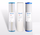 3 Stages Whole House Water Filter System Replacement Pack 20''x4.5'' Big Blue - Shield Water Filter