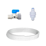 PLATINUM 3 Stages Undersink Silver Weak Alkaline Water Filter System SUS304 Tap
