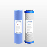 PLATINUM Twin Undersink Water Filter System ANTIBACTERIAL Nanosilver Premium Tap - Shield Water Filter