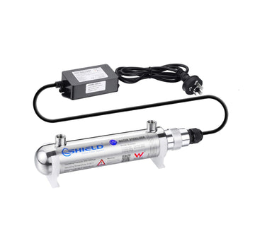 6LPM Ultra Violet Water Sterilizer Ultraviolet Stainless Water Filter System UV - 6W - Shield Water Filter